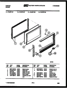09 - Upper Oven Door Parts parts for Frigidaire Range 72-7977-66-07 from AppliancePartsPros.com
