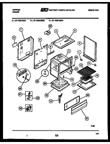 05 - Body Parts parts for Frigidaire Range 37-1009-23-03 from AppliancePartsPros.com