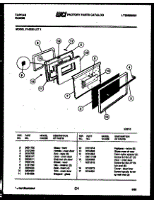 04 - Door Parts parts for Frigidaire Range 37-2539-23-01 from AppliancePartsPros.com