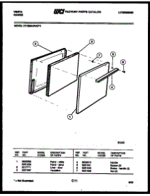 03 - Door Parts parts for Frigidaire Range 21KEMAWAD3-23 from AppliancePartsPros.com