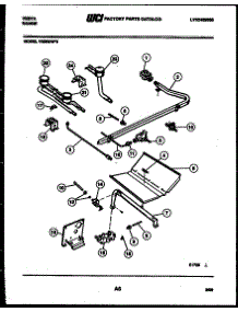 06 - Burner Parts parts for Frigidaire Range VG36DW2-23 from AppliancePartsPros.com