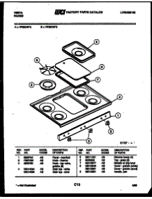 03 - Cooktop Parts parts for Frigidaire Range VP36DW3-23 from AppliancePartsPros.com