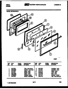 04 - Door Parts parts for Frigidaire Range 30PPSKWDN0-32 from AppliancePartsPros.com