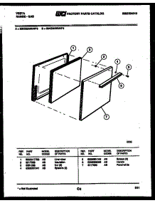 03 - Door Parts parts for Frigidaire Range 30KGMAWAN3-23 from AppliancePartsPros.com