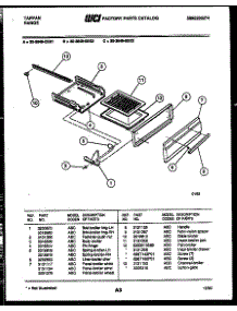 03 - Broiler Drawer Parts parts for Frigidaire Range 30-3649-23-02 from AppliancePartsPros.com