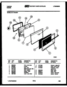 05 - Door Parts parts for Frigidaire Range 30-1049-23-02 from AppliancePartsPros.com