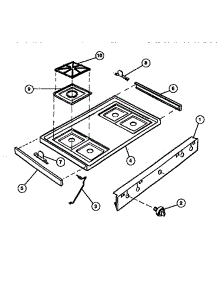 03 - Cooktop Parts parts for Frigidaire Range 30-3989-23-02 from AppliancePartsPros.com
