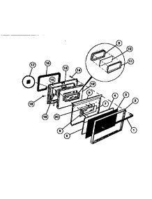 04 - Door Parts parts for Frigidaire Range 30-3989-23-02 from AppliancePartsPros.com