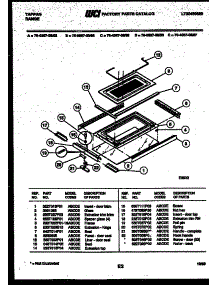 11 - Top Door Parts parts for Frigidaire Range 76-4667-66-06 from AppliancePartsPros.com