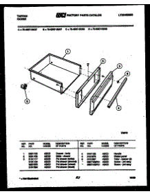 05 - Drawer Parts parts for Frigidaire Range 76-8967-32-07 from AppliancePartsPros.com