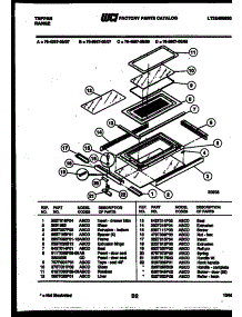 10 - Top Door Parts parts for Frigidaire Range 76-8967-32-07 from AppliancePartsPros.com
