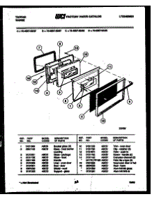 04 - Lower Oven Door Parts parts for Frigidaire Range 76-8967-23-08 from AppliancePartsPros.com