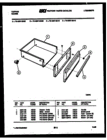05 - Drawer Parts parts for Frigidaire Range 76-4967-23-10 from AppliancePartsPros.com