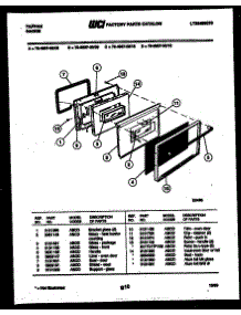 04 - Lower Oven Door Parts parts for Frigidaire Range 76-8967-23-10 from AppliancePartsPros.com
