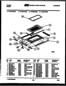 12 - Top Door Parts parts for Frigidaire Range 76-4667-66-03 from AppliancePartsPros.com