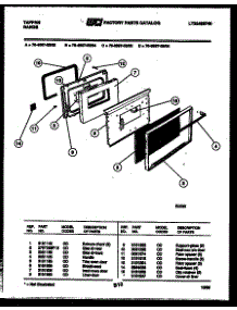 05 - Upper Oven Door Parts parts for Frigidaire Range 76-8667-23-04 from AppliancePartsPros.com