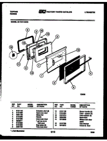 05 - Door Parts parts for Frigidaire Range 30-7647-23-03 from AppliancePartsPros.com