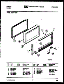 07 - Upper Oven Door Parts parts for Frigidaire Range 72-2547-66-08 from AppliancePartsPros.com