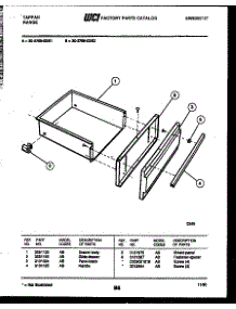 07 - Drawer Parts parts for Frigidaire Range 30-2769-23-02 from AppliancePartsPros.com
