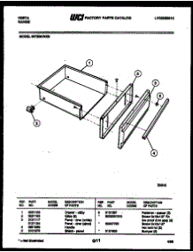 05 - Drawer Parts parts for Frigidaire Range 30TESKWED-23 from AppliancePartsPros.com