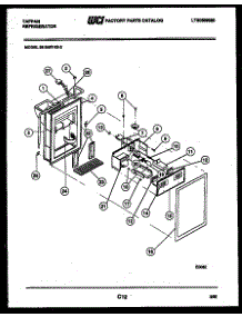 07 - Ice Door, Dispenser And Water Tank parts for Frigidaire Refrigerator 95-2497-57-02 from AppliancePartsPros.com