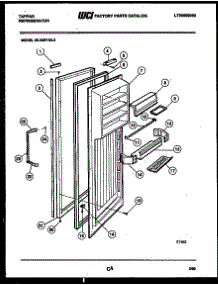 03 - Refrigerator Door Parts parts for Frigidaire Refrigerator 95-2497-23-02 from AppliancePartsPros.com