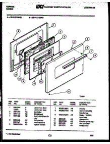 04 - Door Parts parts for Frigidaire Range 32-0127-23-02 from AppliancePartsPros.com