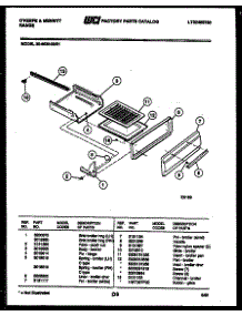 04 - Broiler Drawer Parts parts for Frigidaire Range 30-6539-23-01 from AppliancePartsPros.com