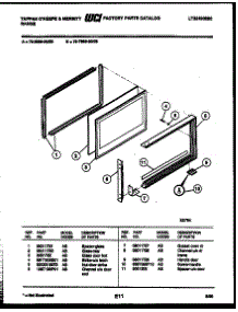 09 - Upper Oven Door Parts parts for Frigidaire Range 72-3989-23-03 from AppliancePartsPros.com