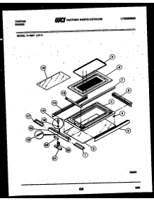 08 - Top Door Parts parts for Frigidaire Range 77-4957-66-09 from AppliancePartsPros.com