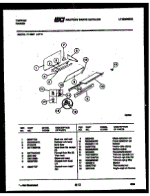 11 - Splasher Control parts for Frigidaire Range 77-4957-66-09 from AppliancePartsPros.com