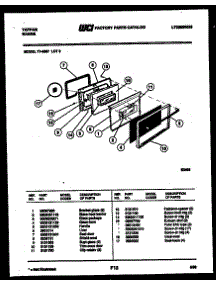 03 - Door Parts parts for Frigidaire Range 77-4957-32-09 from AppliancePartsPros.com