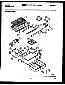 03 - Shelves And Supports parts for Frigidaire Refrigerator 95-2187-45-05 from AppliancePartsPros.com