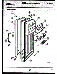 03 - Refrigerator Door Parts parts for Frigidaire Refrigerator 95-2497-23-03 from AppliancePartsPros.com