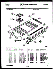 11 - Cooktop Parts parts for Frigidaire Range 76-4967-23-12 from AppliancePartsPros.com
