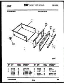 05 - Drawer Parts parts for Frigidaire Range 76-4967-32-12 from AppliancePartsPros.com