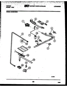 06 - Burner, Manifold And Gas Control parts for Frigidaire Range 30-2549-23-03 from AppliancePartsPros.com