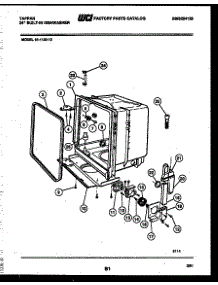 05 - Tub And Frame Parts parts for Frigidaire Dishwasher 61-1120-23 from AppliancePartsPros.com