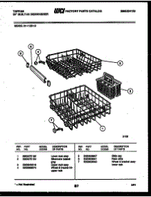 08 - Racks And Trays parts for Frigidaire Dishwasher 61-1120-23 from AppliancePartsPros.com