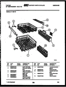 08 - Racks And Trays parts for Frigidaire Dishwasher 61-1160-23 from AppliancePartsPros.com