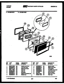05 - Door Parts parts for Frigidaire Range 30-3860-23-02 from AppliancePartsPros.com
