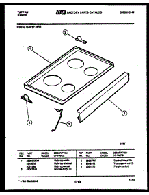 04 - Cooktop Parts parts for Frigidaire Range 73-3757-66-08 from AppliancePartsPros.com