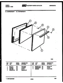 03 - Door Parts parts for Frigidaire Range 21KPMAWAN8-32 from AppliancePartsPros.com