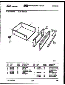 05 - Drawer Parts parts for Frigidaire Range 31-2649-23-03 from AppliancePartsPros.com