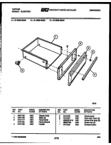 07 - Drawer Parts parts for Frigidaire Range 31-3969-23-02 from AppliancePartsPros.com