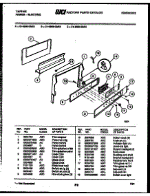 03 - Backguard parts for Frigidaire Range 31-3969-23-03 from AppliancePartsPros.com