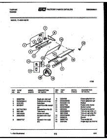 11 - Splasher Control parts for Frigidaire Range 77-4957-32-10 from AppliancePartsPros.com