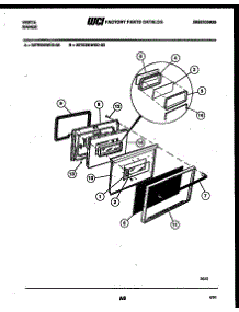 07 - Door Parts parts for Frigidaire Range 30TESKWED-23-03 from AppliancePartsPros.com