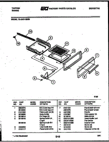 05 - Broiler Drawer Parts parts for Frigidaire Range 72-2547-23-09 from AppliancePartsPros.com