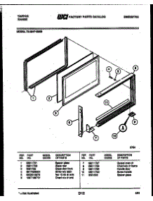 07 - Upper Oven Door Parts parts for Frigidaire Range 72-2547-66-09 from AppliancePartsPros.com